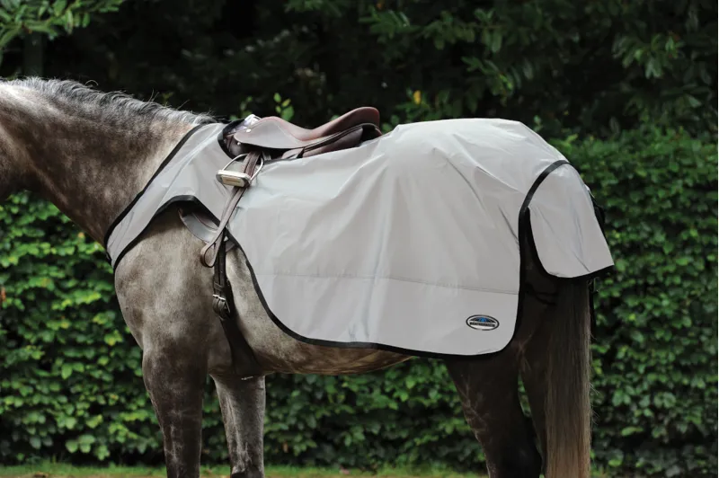 Weatherbeeta Reflective Wrap Around Exercise Sheet Silver/Black